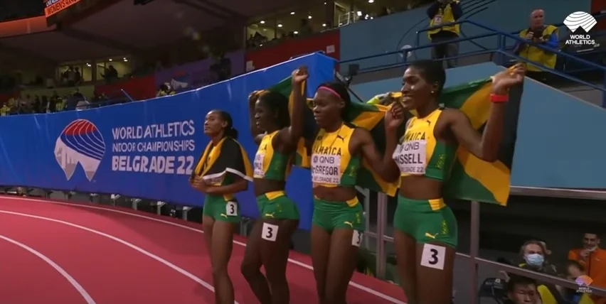 Gold! – Jamaica’s Women 4x400m Team Wins on Last Day of Competition – World Indoor Champs