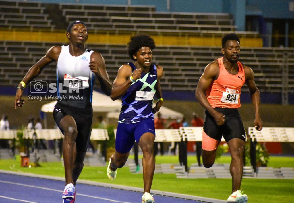 Oblique Seville wins 100m in new PR, JAAA/SDF Jubilee Series 2.1