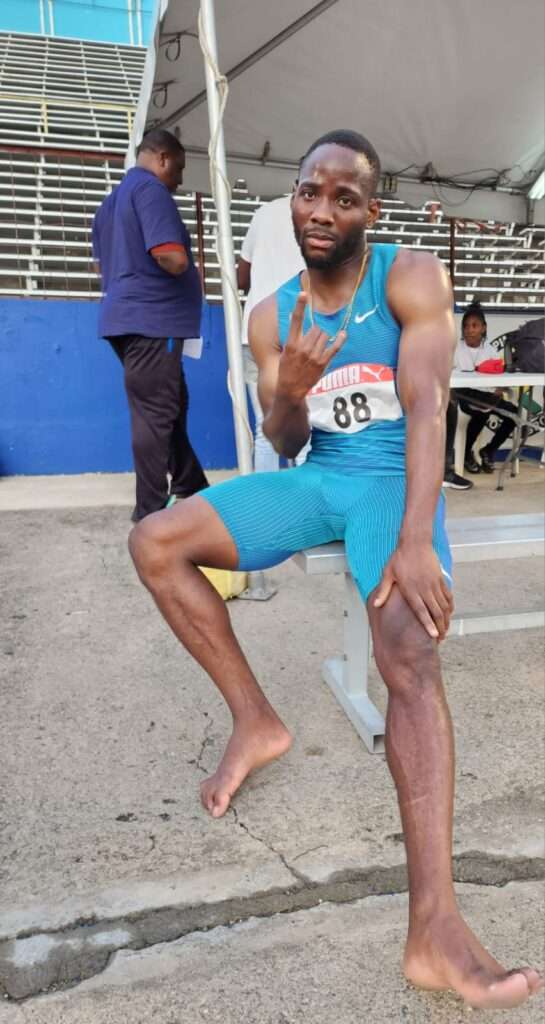 Rusheen McDonald win 200 - JAAA All Comers Meet #1 2023